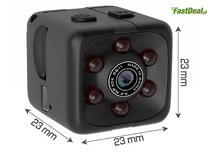 Mini kamera szpiegowska z detekcją ruchu o szerokim spektrum zastosowania