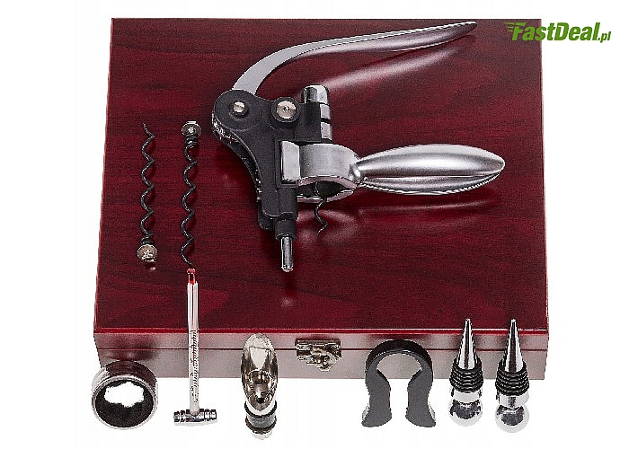 Idealny na każdą okazję! Zestaw do wina w eleganckim pudełku!