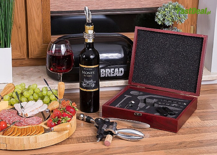 Idealny na każdą okazję! Zestaw do wina w eleganckim pudełku!