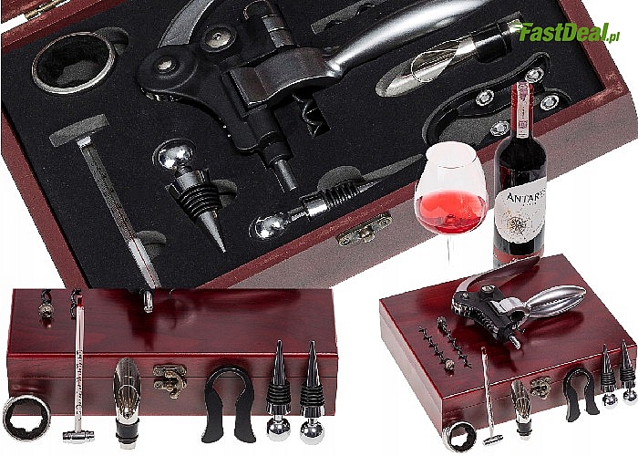 Idealny na każdą okazję! Zestaw do wina w eleganckim pudełku!