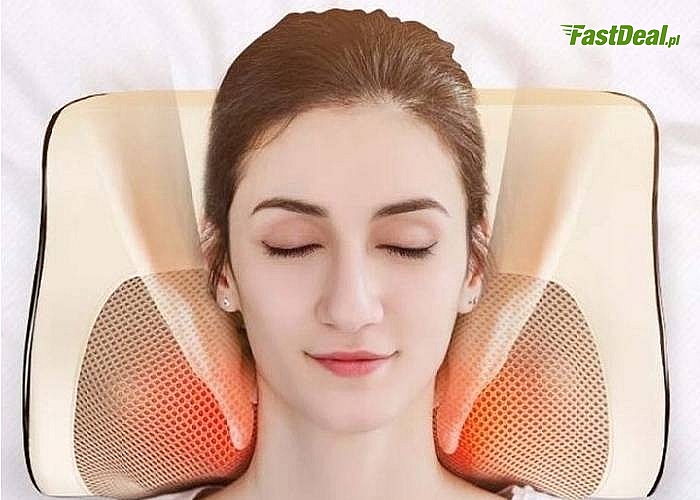 Poduszka masująca imitująca technikę masażu Shiatsu zapewni relaks w domowym zaciszu