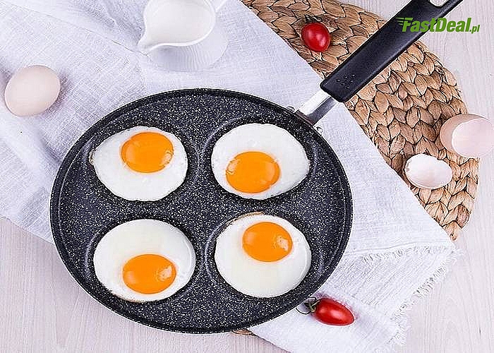 Patelnia granitowa do smażenia jajek lub placków to niezastąpiona rzecz w każdej kuchni